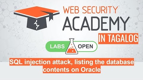 SQL injection attack, listing the database contents on Oracle | Portswigger Academy