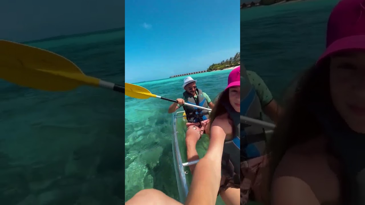 INDIAN OCEAN. CANOEING AROUND ISLAND