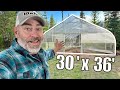 How to build a greenhouse  start to finish timelapse