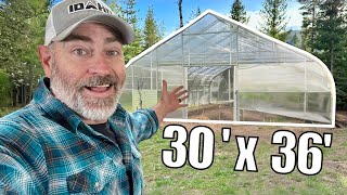 HOW TO BUILD A GREENHOUSE | Start to Finish Timelapse