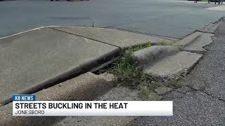High temperatures affecting roads and sidewalks