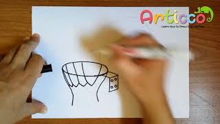 How to Draw a Basketball Hoop Step by Step