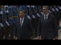 Xi Jinping é recebido com pompa na Sérvia | AFP