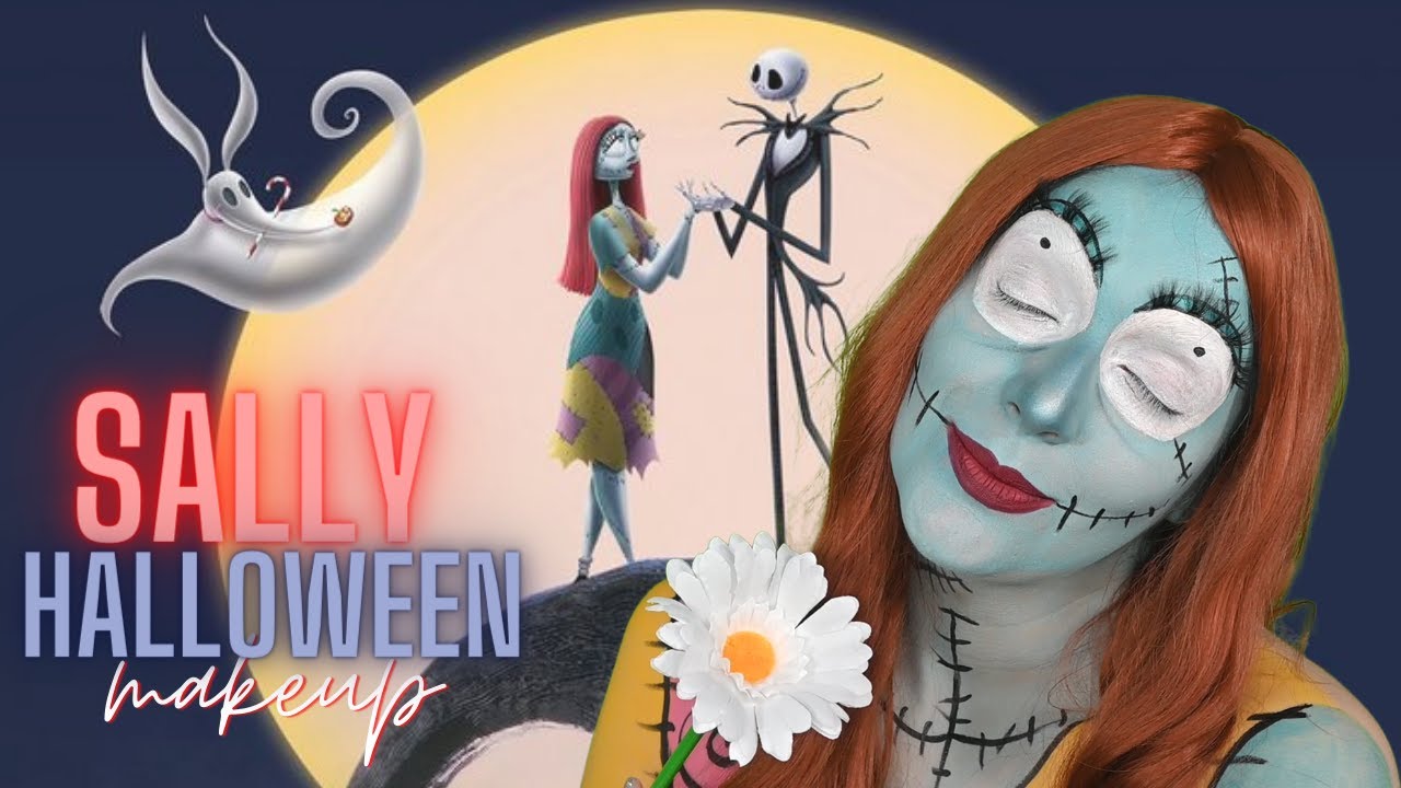 SALLY NIGHTMARE BEFORE CHRISTMAS HALLOWEEN MAKEUP | EL EXTRAÑO MUNDO DE JACK MAQUILLAJE DE HALLOWEEN