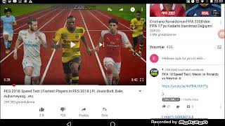 En Hızlı Oyuncu Testi Pes 2018