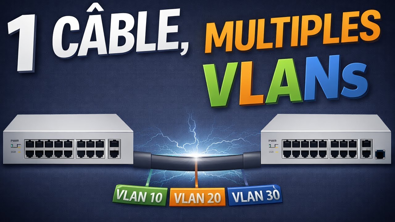 Comment un seul câble peut transporter plusieurs VLANs ? #4