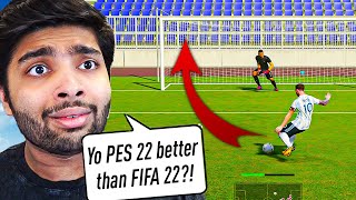 I PLAY PES 22...BETTER THAN FIFA 22?!🤔