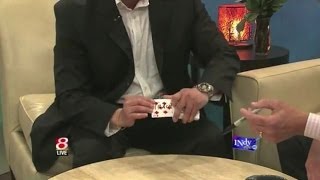 Magician David Ranalli's Card Magic Trick on TV in Indianapolis