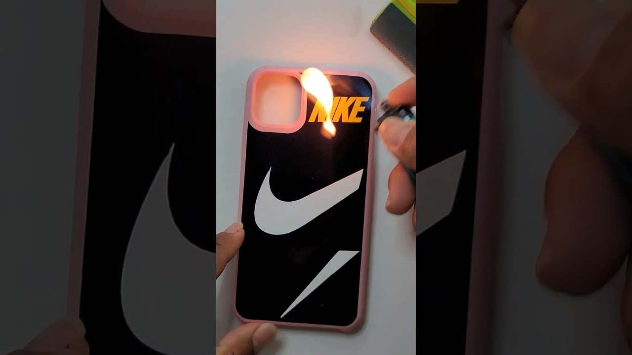 Flat Stick Sticker Case For Iphone Nike