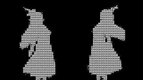 Playing "Bad Apple" on a console window