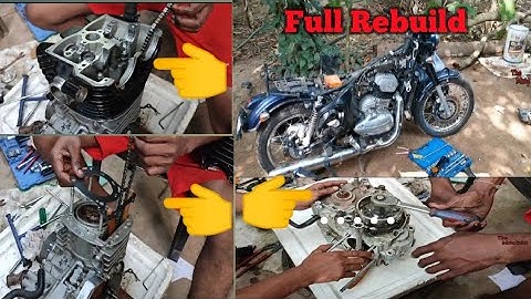 Engine Rebuild & gear shaft replacement | jawa new 300cc modal complete engine @amitvarpe11
