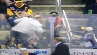 Hockey Man Steals Puck From Kid Penguins Sabers Game \