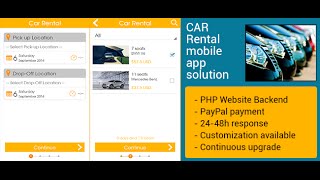 Car Rental Mobile App Solution Source Codes screenshot 1