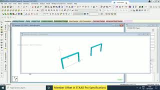 Member Offset in STAAD Pro Specifications