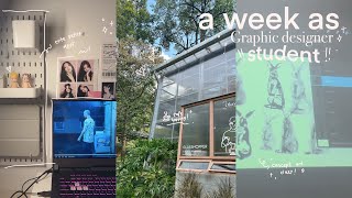 A week as a graphic Designer student ₊˚⊹♡!