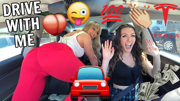 DRIVE WITH ME: TWERKING IN A TESLA MODEL 3! (W/ AL...