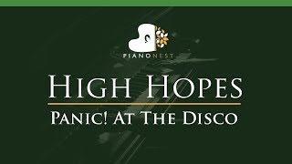 Panic! At The Disco - High Hopes - LOWER Key (Piano Karaoke / Sing Along)