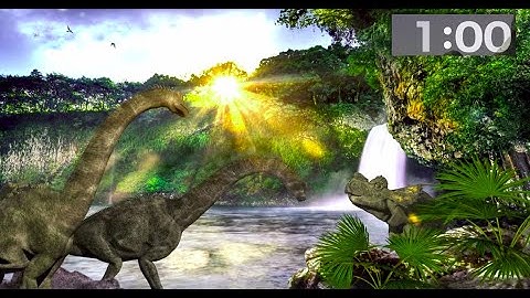 1 Minute Jurassic Journey: A Captivating Countdown Timer with Dinosaurs!