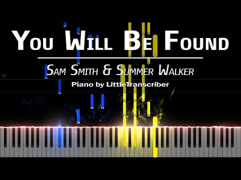 Sam Smith & Summer Walker - You Will Be Found (Piano Cover) Tutorial by LittleTranscriber