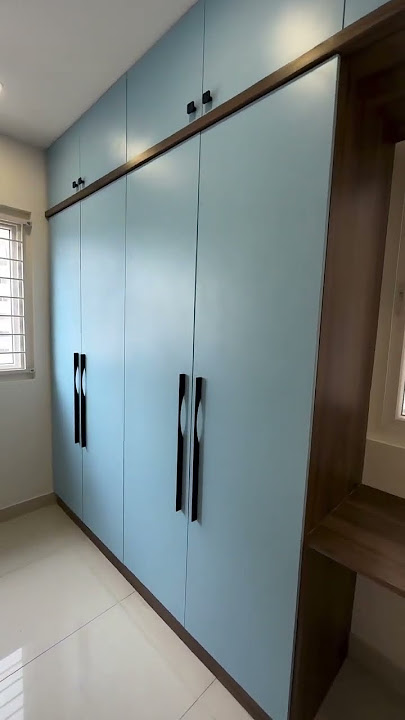 BLUE THEME WARDROBE WITH STUDY UNIT