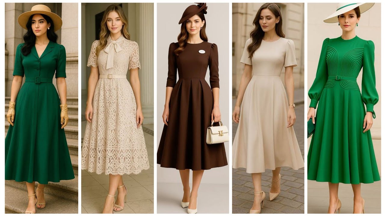 Красивые платья для церкви для женщин, предпочитающих скромную моду.