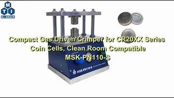 MSK-PN110-S -- Compact Gas Driven Crimper for CR20XX Series Coin Cells