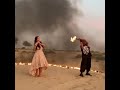 FLUTIST FIRE SHOW DUBAI DESERT