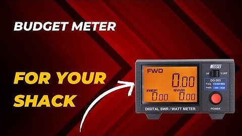 Budget Meter For Your Shack With The Nissei Digital SWR/Watt Meter #hamradio #hamharder #swr #meter