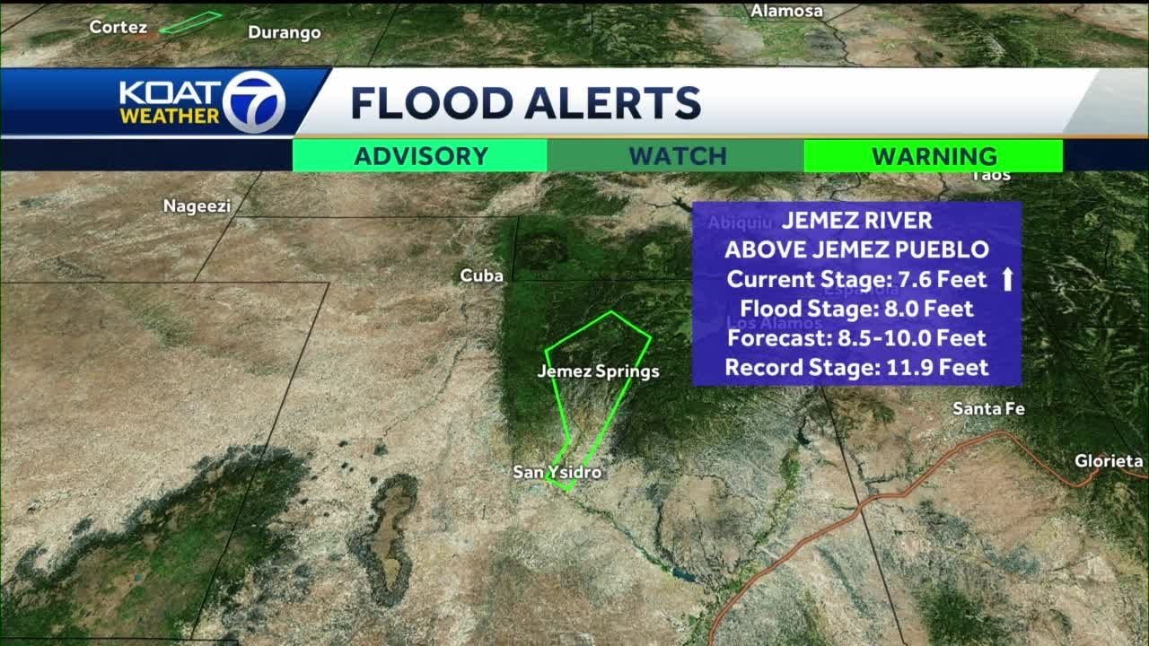 Flood Warning continues for Jemez River YouTube