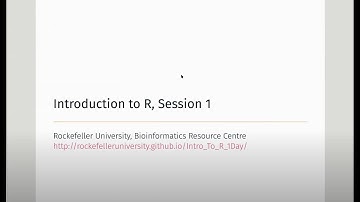 Introduction to R (part 1)