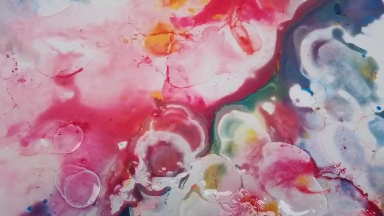 480) Acrylic Inks and Rubbing Alcohol! Mixed Media Acrylic Pouring