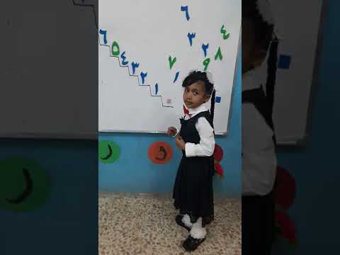 ترتيب الاعداد تصاعدي وتنازلي على سلم الاعداد نشاط التلميذات الرائعات خنى وزهراء