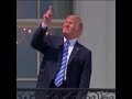 Trump watches rocket man fly