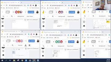 Using Google Jamboard for group work