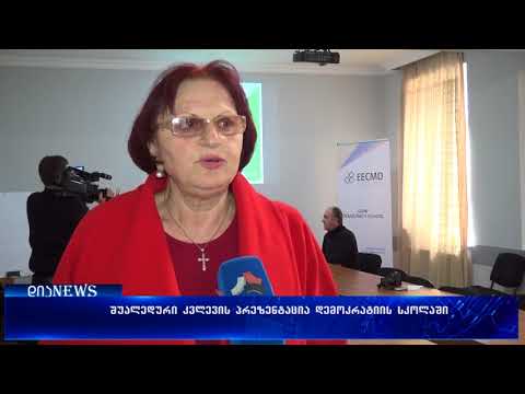 გორის დემოკრატიის სკოლაში შუალედური კვლევის პრეზენტაცია გაიმართა