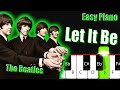 Easy piano tutorial for the beatles let it be