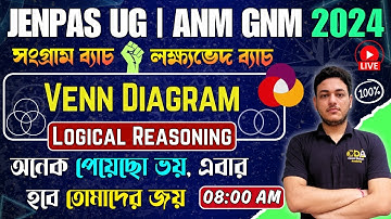 Venn Diagram | JENPAS UG Logical Reasoning 2024 | ANM GNM 2024 Preparation | JENPAS UG 2024