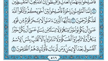 سورة الحجرات لفضيله الشيخ سالم بن عبده سالم حفظه الله ورعاه