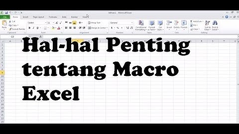 Belajar Macro Excel 1  Persiapan Membuat Macro Vba Excel