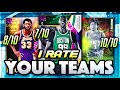 THE FINAL I RATE YOUR TEAMS!! SO MANY GREAT SQUADS!! | NBA 2K21 MyTEAM SQUAD BUILDER REVIEWS!!