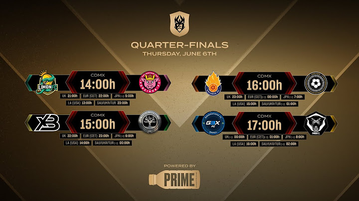 👑 KINGS WORLD CUP - QUARTER-FINALS 👑 #KingsWorldCup
