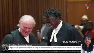 C0urt Adjourned in South Africa over the case of Dr. Edgar Chagwa Lungu's B0dy with the Family vs HH