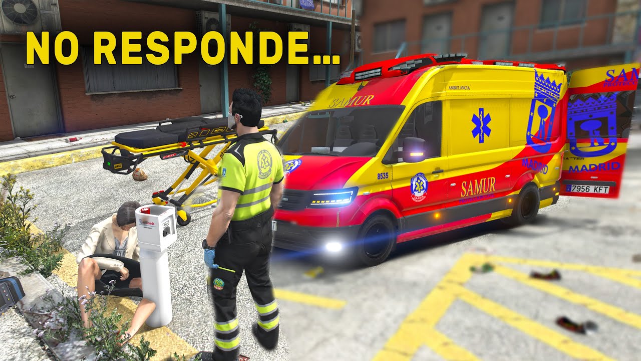 Atendiendo emergencias médicas en Madrid 🚑  | SAMUR LSPDFR
