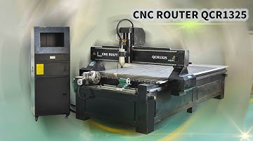 JINAN QUALITY CNC router machine QCR1325 with rotary and Weihong NC-studio control