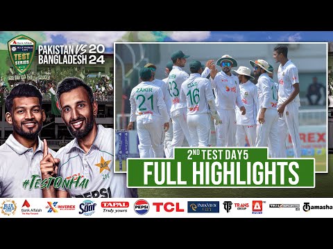 Full Highlights | Pakistan vs Bangladesh | 2nd Test Day 5 | PCB | M1X1U