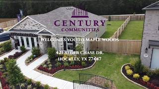 Maple Woods by Century Communities.  Aerial Drone Tour & Model Home Walkthrough