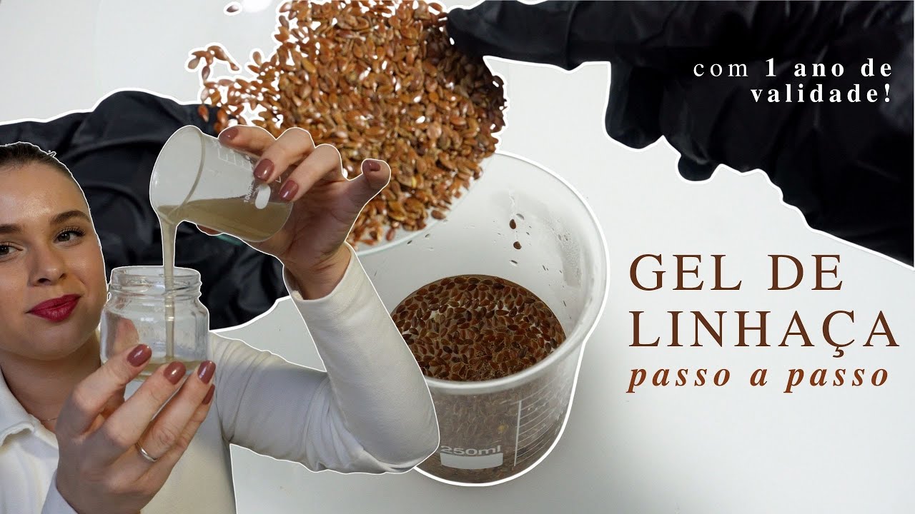 COMO FAZER GEL DE LINHAÇA MULTIFUNCIONAL (com 3 ingredientes!)