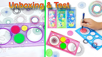 Unboxing & First Test: Spirograph Geometric Ruler – Student Drawing Tool Review!