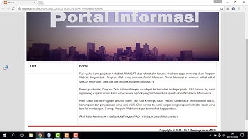 Tugas Akhir Pemrograman Web "Portal Informasi"