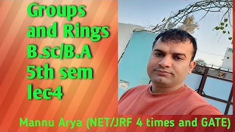 Groups and Rings lec-4